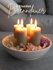 Stumpen Bienenwachsplatten, 20 Stück, 60 x 10 cm, aus Deutschland , Beige