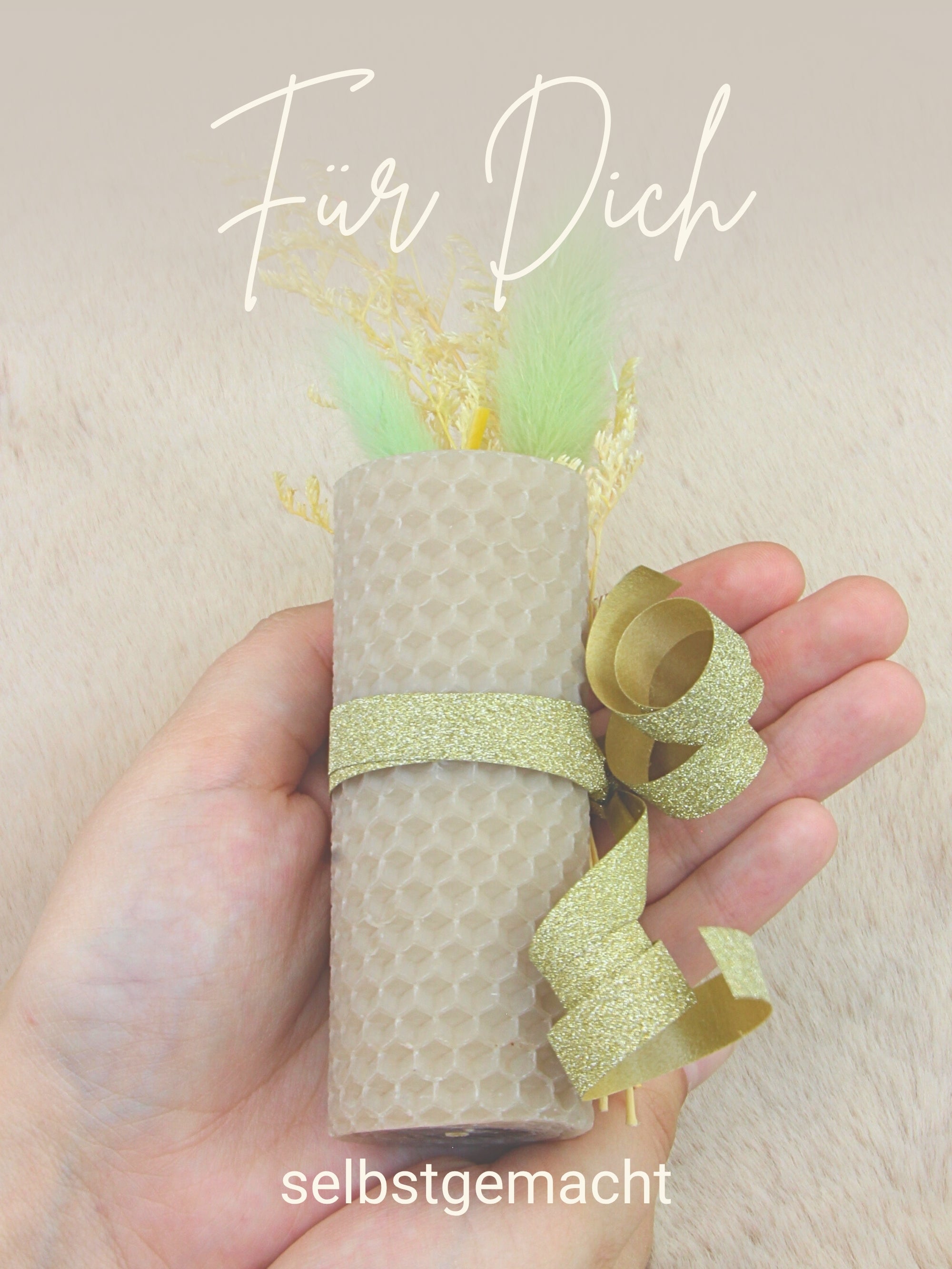 Stumpen Bienenwachsplatten, 20 Stück, 60 x 10 cm, aus Deutschland , Beige