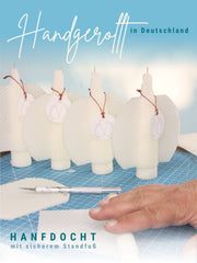 Engelskerze aus reinem Bienenwachs, handgerollt ,