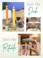 Bienenwachs Ritualkerzen Set in den 7 Chakra Farben ,