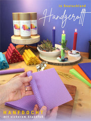 Bienenwachs Ritualkerzen Set in den 7 Chakra Farben ,