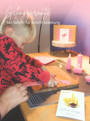 Starterset Bienenwachskerzen selber machen, für 10 Kerzen, bunte Auswahl , Rosa