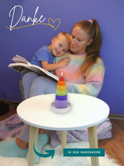 Kerzen Bastelset Rainbow – 18 farbige Bienenwachsplatten in Regenbogenfarben mit Hanfdochten ,