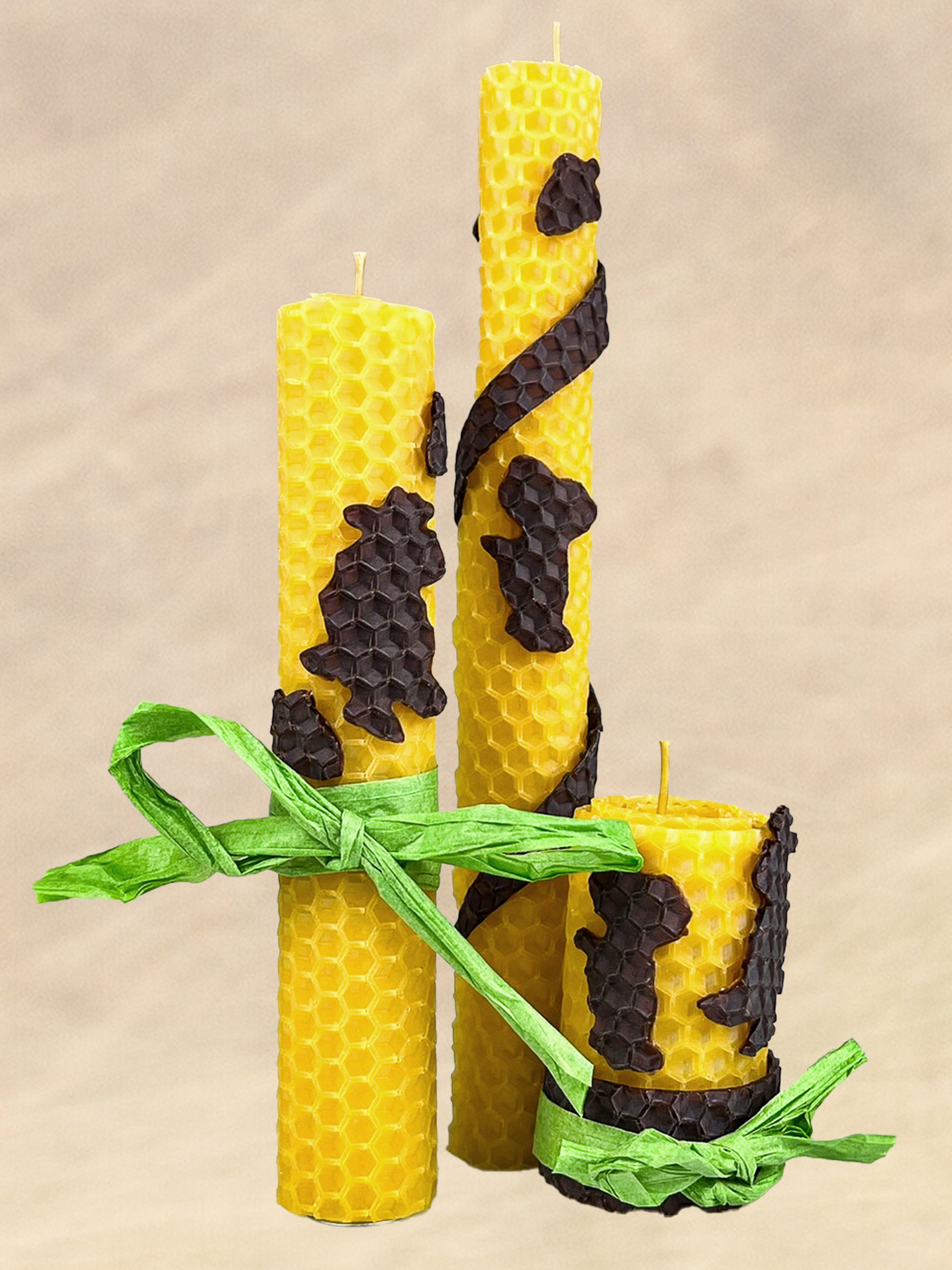 Grüffelo Bienenwachskerzen selber machen, DIY Bastelset mit 10 Wabenplatten