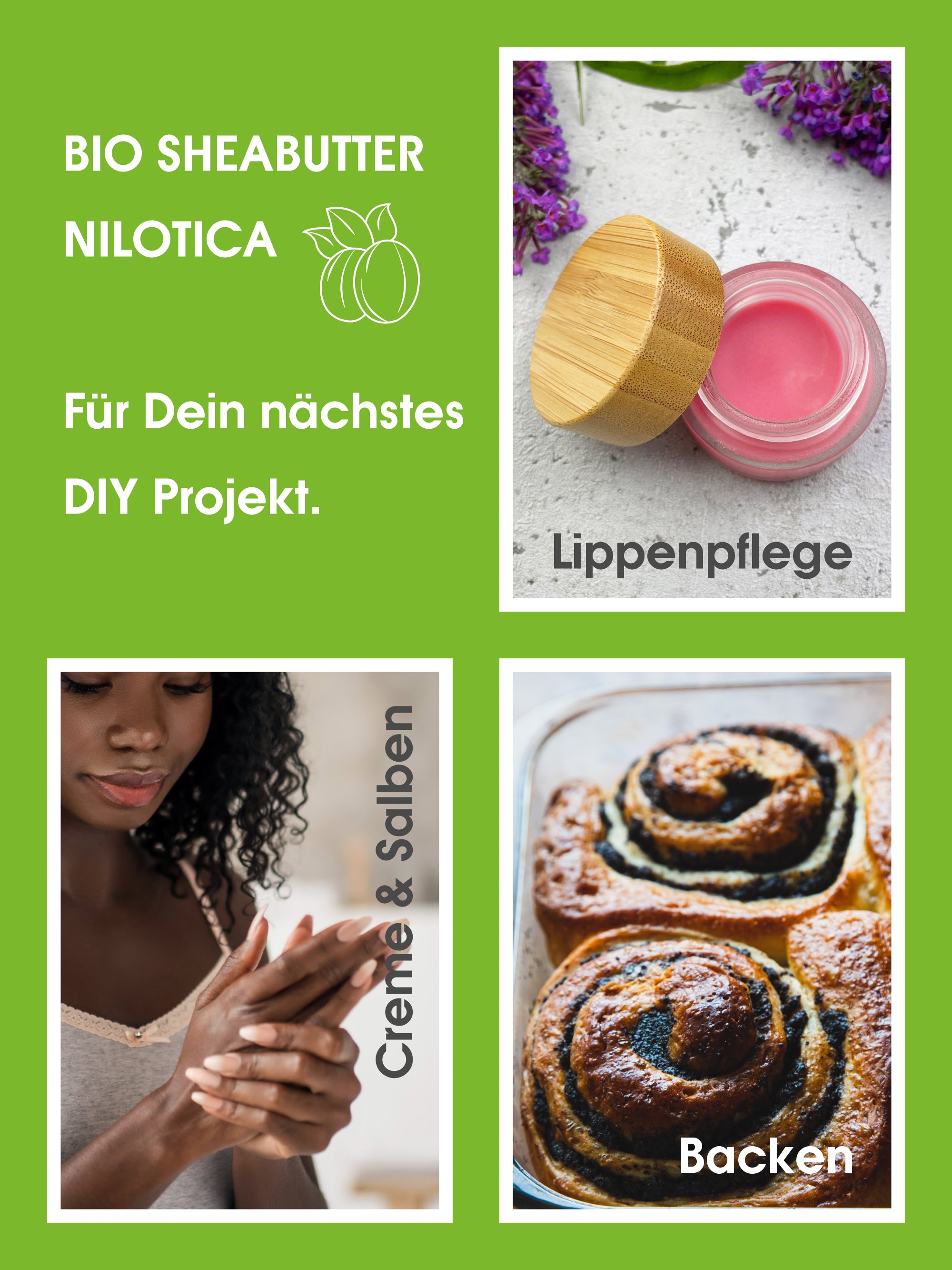 Sheabutter Nilotica BIO | 100 g im Glastiegel ,