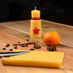 Kerzendochte 100 Stück aus Hanf mit Bienenwachs Mantel und Standfuß , 100 Stück - Ø 1.7 mm Länge 21 cm
