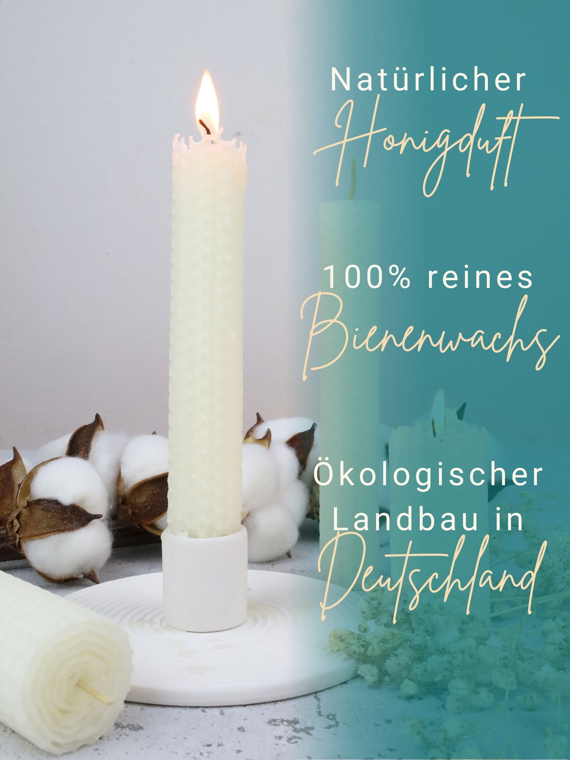 XL Bienenwachsplatten weiß, 15 Stück, 35 x 20 cm, aus Deutschland ,