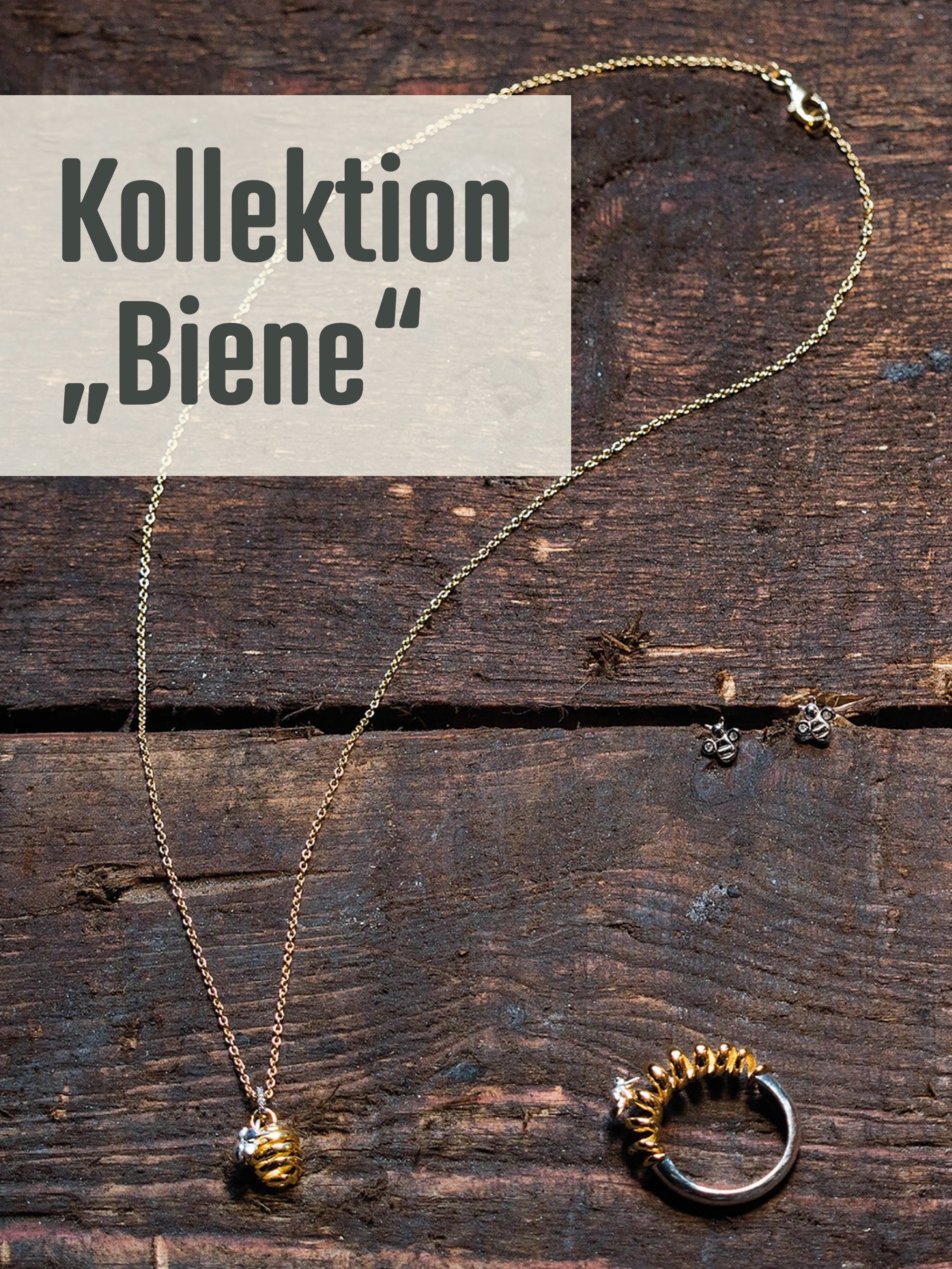 Ohrstecker "Biene" poliert | 925er Silber | rhodiniert | mit Zirkoniasteinen ,