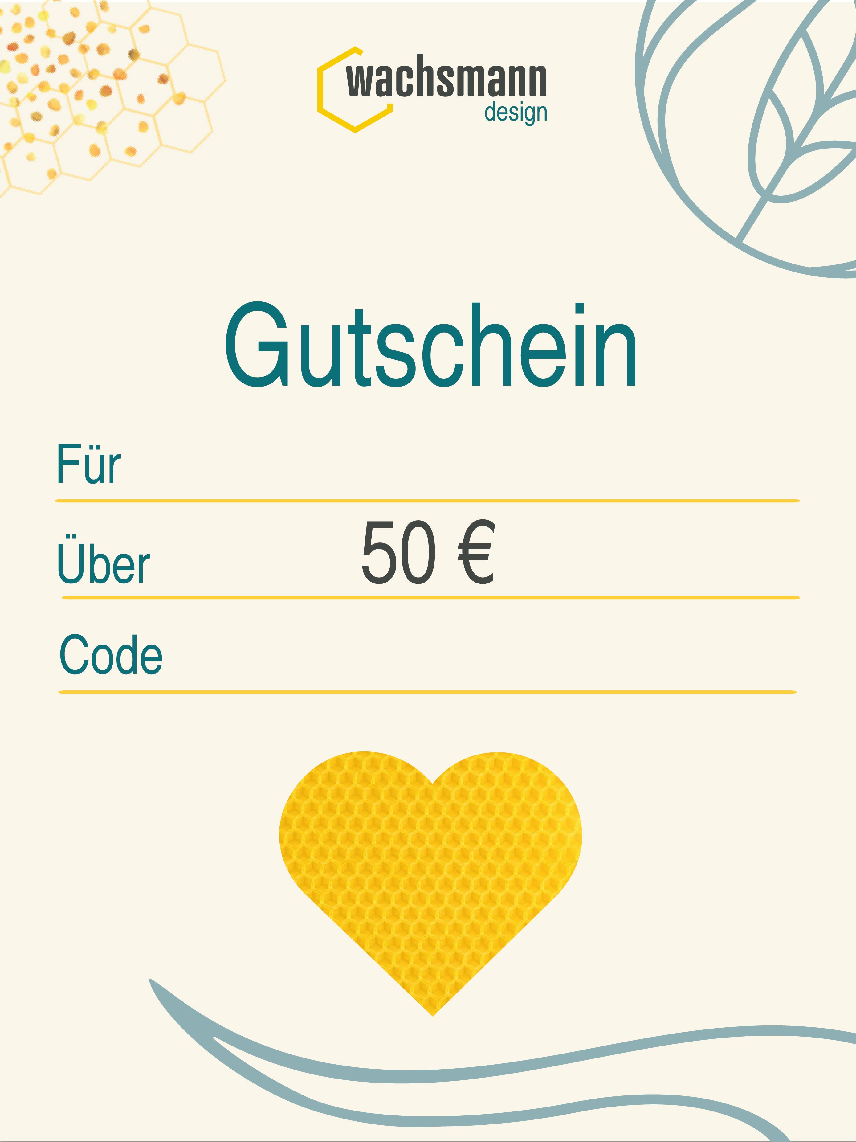 Wachsmann Geschenkgutschein DIGITAL - Verschenke Kreativität