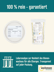 Bienenwachs Pastillen 250 g für Kosmetik und DIY, Medizinische Qualität ,