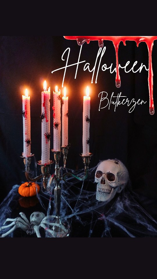 🕯️ DIY Blutkerzen – perfekt fürs Halloween-Buffet! 🎃